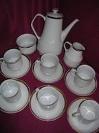 Serwis do kawy Roman biały