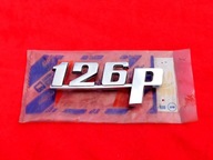 Nowy znaczek emblemat napis 126p maluch Fiat 126 METAL CHROM oryginał