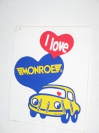 I love MONROE oryginalna naklejka z PRL