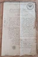 Pismo urzędowe 1878 r. w treści Lublin Warszawa podpis konsula papier ze