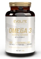 Evolite Omega 3 High Concentrate Mocna 1000mg 100 porcji EPA 330 DHA 220