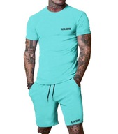 Komplet K3K Store - Koszulka i Spodenki, Kolor Błękitny, Rozmiar S-XXL