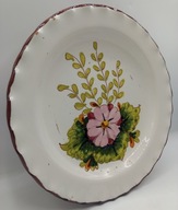 Przeliczny talerz ozdobny, ręczna robota ! KWIATY - kolekcjonerski