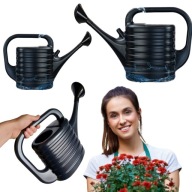 KONEWKA OGRODOWA DO PODLEWANIA ZRASZANIA PLASTIKOWA Z SITKIEM 5 L CZARNA