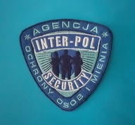 emblemat - naszywka ochrona - AGENCJA OCHRONY - INTER - POL