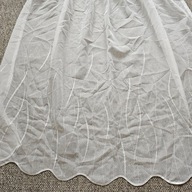 Tkanina/ kupon woal haftowany, ecru, sz320 x w110cm, 6x@