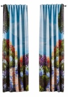 ZASŁONY ZACIEMNIAJĄCE ogród taśma marszcząca 145/130 cm komplet 2 sztuk