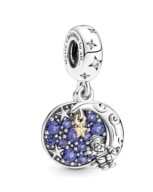 zawieszka Święty Mikołaj na księżycu logo charms