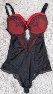 Piękne sexi czerwono czarne body M