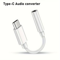 Adapter / przejściówka Audio Minijack 3,5mm -> USB-C 11,5cm biały