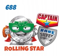 SUPER ZINGS THINGS SERIA 9 GUARDIANS OF KAZOOM ***ROLLING STAR 688 SREBRNY