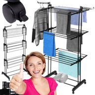 SUSZARKA NA PRANIE PIONOWA STOJĄCA VILEDA DUŻA XXL BIELIZNA UBRANIA CZARNA