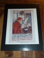 GRAFIKA-PLAKAT-SECESJA - 1905 r. - Flori Van Acker - (BRUGIA, BELGIA)