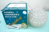 Kula LED ozdoba choinkowa 200 LED, RoHS