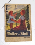 Mutter und kind stara niemiecka broszura przedwojenna