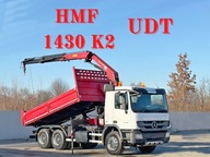MERCEDES ACTROS 2636 * HMF 1430 K2 + PILOT + BORDMATIC * STAN BDB