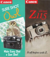 2 x Katalog Prospekt Canon Aparaty E