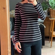 Bluzka paski czarno białe 36 S basic Esmara