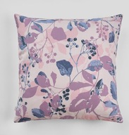Poszewka na poduszkę w kwiaty Home&You jesienna fioletowa 45x45 cm