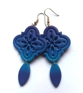 Kolczyki z gliny polimerowej model Nr 32b