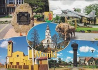 MOŃKI - POMNIK ŻOŁNIERZY AK - PARK - KOŚCIÓŁ - POMNIK SAMOLOT - HERB