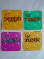 STARE ETYKIETY NA BUTELKĘ NAPÓJ GAZOWANY TONIC TARCZYN 4 szt.