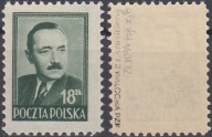 476** ciemnoszarozielony , pap. x2b , ZL 10 3/4 , gw.+opis Jerzy Walocha