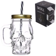 Szklany Słoik do napojów CZASZKA szkło 400 ml