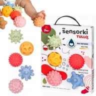 PIŁECZKI SENSORYCZNE DLA NIEMOWLĄT PIŁECZKI SENSORKI BEZ DZIURKI 5SZT TULLO