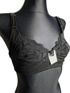 Koronkowy cieniutki miękki oddychający biustonosz stanik r. 90C