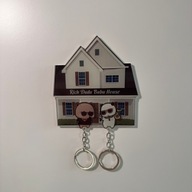 Wieszak na klucze - Zestaw z Akrylowymi Brelokami Bubu i Dudu - 13cm