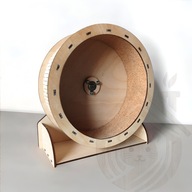 Drewniany kołowrotek dla chomików – cichy, stabilny i bezpieczny 17cm