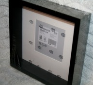 PIĘKNA RAMKA DEKORACYJNA NA ZDJĘCIA GŁĘBOKA SANNEHED OZDOBNA CZARNA 25x25