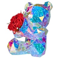 LEMIŚ ŚWIECĄCY MIŚ Z RÓZAMI LED ROMANTYCZNY PREZENT NA WALENTYNKI 2026