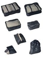 Organizery do Walizki Podróżne ZESTAW 7szt MOCNE