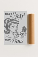 Plakat bez ramy 40x50cm Make-Up First – stylowa ozdoba dla miłośniczek mody