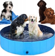 DUŻY BASEN DLA PSA ZWIERZĄT OGRODOWY DO OCHŁODY MYCIA SKŁADANY 60x20cm L