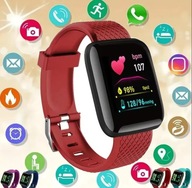 Wielofunkcyjny zegarek Bluetooth Fi czerwony