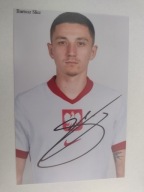 Zdjęcie 10x15 autograf Polska Bartosz Slisz Euro 2024