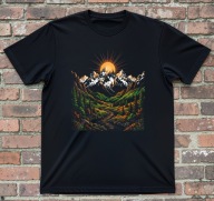 Klimatyczna koszulka z górami kilka wzorów T-shirt Rozmiar w opisie