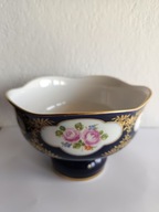 PORCELANOWA PATERA ŚWIECZNIK ECHT KOBALT