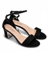 KLASYCZNE SANDAŁKI SKOTNICKI NA SŁUPKU CZARNE R. 39