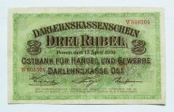 3 Ruble 1916 Poznań seria W 608304 ( nabywa )