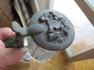 Unikatowy--Lane szklo-Stary- Kufel z ok, 1900r -44-