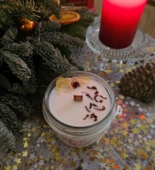 WANILIA & PACZULA świeca sojowa *Prosto z Serca* drewniany knot 235ml