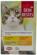 Dein Bestes, karma mokra dla kota z drobiem w sosie, multipak (12x100 g)