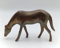 Koń z mosiądzu - ładna figurka kolekcjonerska - vintage - 13,5cm