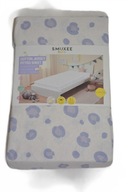 Carbotex prześcieradło bawełniane jersey z gumką 90x200 białe we wzorki