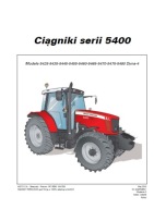 MASSEY FERGUSON 5425 5435 5445 5455 5460 5465 5470 54755480 OBSŁUGI