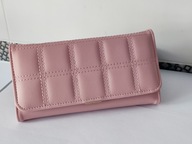 POR07 Portfel Damski Duży Różowy